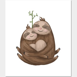 Sloths Posters and Art